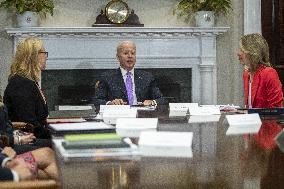 ★US President Joe Biden meets with FEMA Administrator Deanne Criswell and Homeland Security Advisor and Deputy National Securit