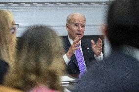 ★US President Joe Biden meets with FEMA Administrator Deanne Criswell and Homeland Security Advisor and Deputy National Securit