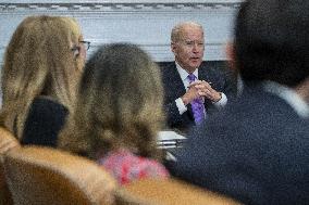 ★US President Joe Biden meets with FEMA Administrator Deanne Criswell and Homeland Security Advisor and Deputy National Securit