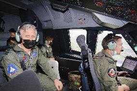 King Philip And Prince Gabriel Visits The 15 Wing Air Transport - Brussels