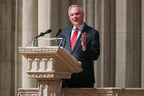 John Warner funeral service - Washington, DC