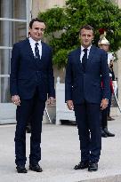 President Macron Meets With Kosovo PM - Paris
