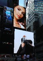 Nabilla Beauty Advertising in Times Square - NYC