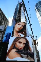 Nabilla Beauty Advertising in Times Square - NYC