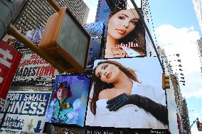Nabilla Beauty Advertising in Times Square - NYC