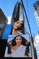 Nabilla Beauty Advertising in Times Square - NYC