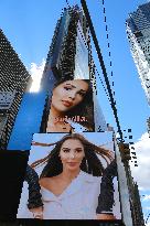 Nabilla Beauty Advertising in Times Square - NYC