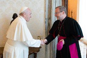 Pope Francis Received In Audience Bishop Georg Batzing - Vatican