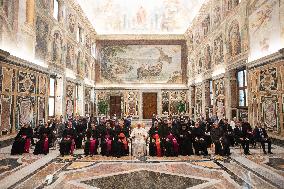 Pope Francis During Audience - Vatican