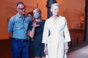 Tilda Swinton At 'Embodying Pasolini' Press Conference - Rome