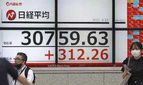 Tokyo stock market rise