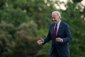 President Biden Arrives ot White House from North Carolina Trip