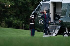 President Biden Arrives ot White House from North Carolina Trip