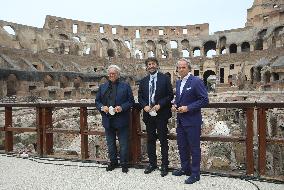 Presentation Of The Works Carried Out In The Hypogea Of The Colosseum - Rome