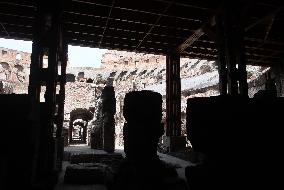 Presentation Of The Works Carried Out In The Hypogea Of The Colosseum - Rome