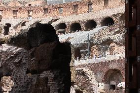 Presentation Of The Works Carried Out In The Hypogea Of The Colosseum - Rome