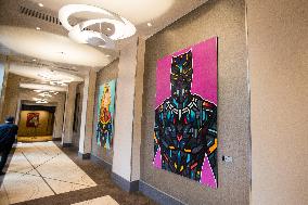 Celibrities At The Disney S Hotel New York - The Art Of Marvel Week End Experience