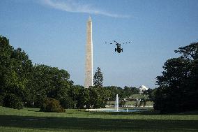 Biden Returns From Camp David