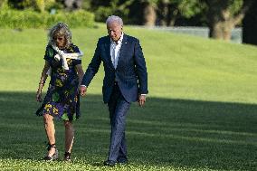 Biden Returns From Camp David