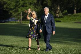 Biden Returns From Camp David