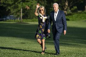 Biden Returns From Camp David