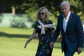 Biden Returns From Camp David