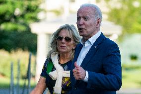 Biden Returns From Camp David