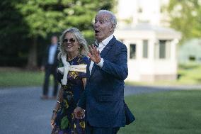 Biden Returns From Camp David