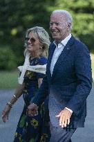 Biden Returns From Camp David