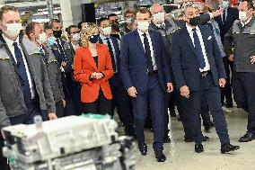 Emmanuel Macron visits Renault - Douai