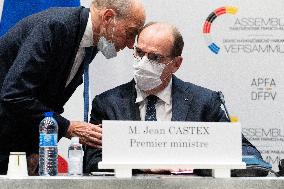 Jean Castex In Visio With Angela Merkel - Paris