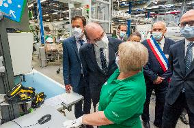 PM Castex Visits Vorwerk Semco - Cloyes-sur-le-Loir
