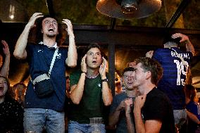 Football Fans Watch France v Switzerland - Paris