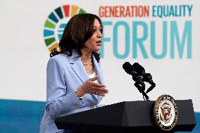 Kamala Harris to Generation Equality Forum in Paris - Washington