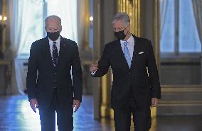 King Philippe meets Joe Biden - Brussels