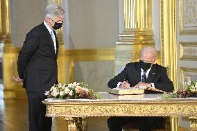 King Philippe meets Joe Biden - Brussels