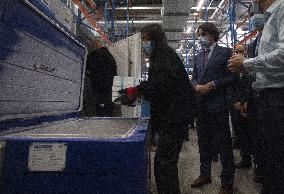 PM Justin Trudeau Visits Pfizer Vaccine Facility - Puurs