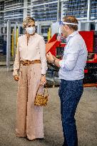 Queen Maxima Visits Veluw Metal Creations - Netherlands