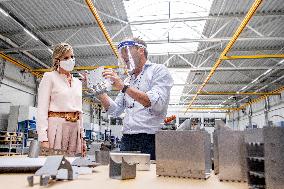 Queen Maxima Visits Veluw Metal Creations - Netherlands