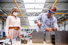 Queen Maxima Visits Veluw Metal Creations - Netherlands