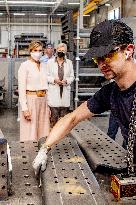 Queen Maxima Visits Veluw Metal Creations - Netherlands