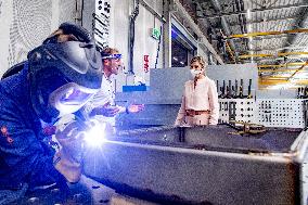 Queen Maxima Visits Veluw Metal Creations - Netherlands