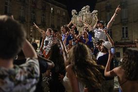 Client watch the match of the European Cup 2021 France Vs Germany - Bordeux