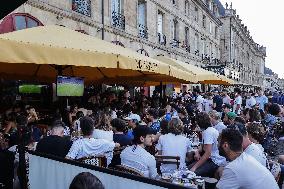 Client watch the match of the European Cup 2021 France Vs Germany - Bordeux