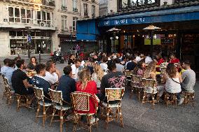 Atmosphere in Bars - European Cup 2021 France Vs Germany - Paris