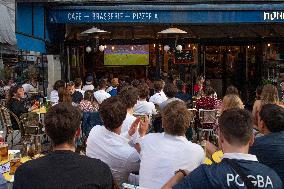 Atmosphere in Bars - European Cup 2021 France Vs Germany - Paris