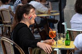 Atmosphere in Bars - European Cup 2021 France Vs Germany - Paris