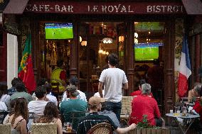 Atmosphere in Bars - European Cup 2021 France Vs Germany - Paris