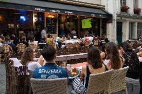 Atmosphere in Bars - European Cup 2021 France Vs Germany - Paris