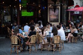 Atmosphere in Bars - European Cup 2021 France Vs Germany - Paris